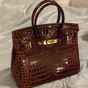 Birkin Hermes Alligator style Purse size 30
